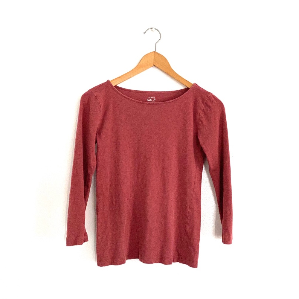 J Crew Dusty Rose Painters Tee Small Mauve Tee